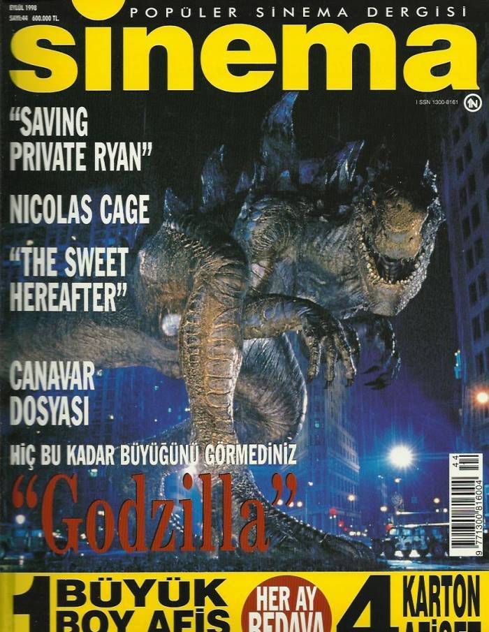 SINEMA magazine side cover Issue 44 September 1998
