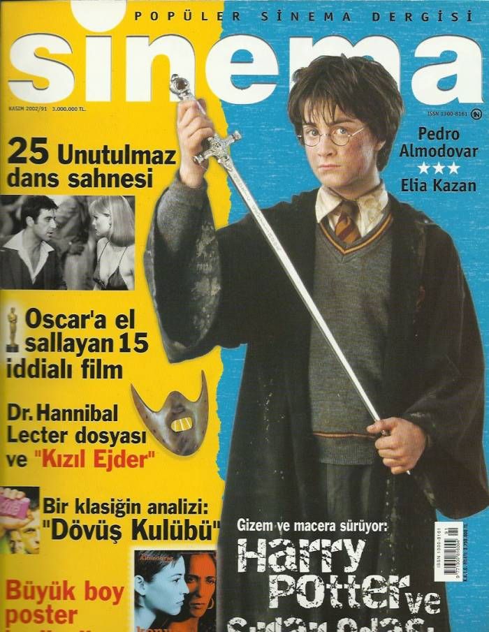 SINEMA magazine side cover Issue 91 November 2002