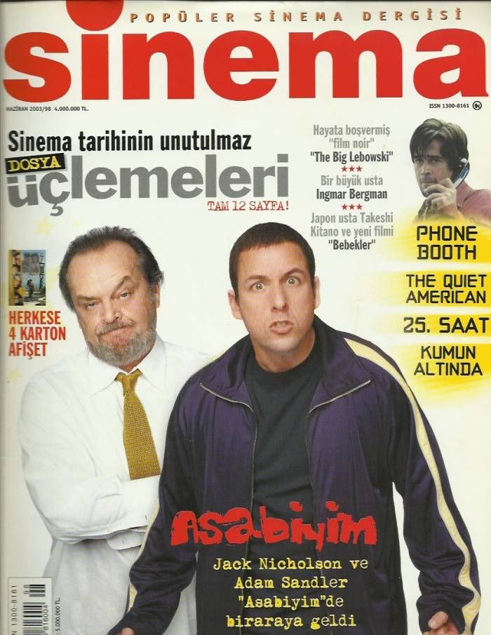 SINEMA magazine side cover June 2003