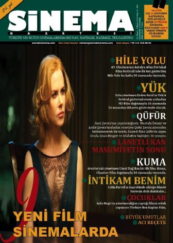 ANTRAKT SINEMA GAZETESI magazine side cover Issue 8 26 April - 2 May 2013