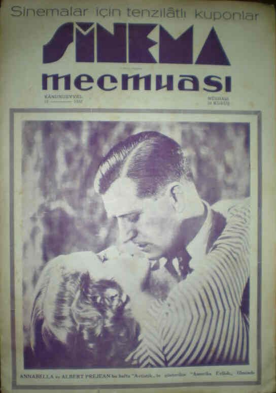 SINEMA MECMUASI magazine side cover Issue 15  1932