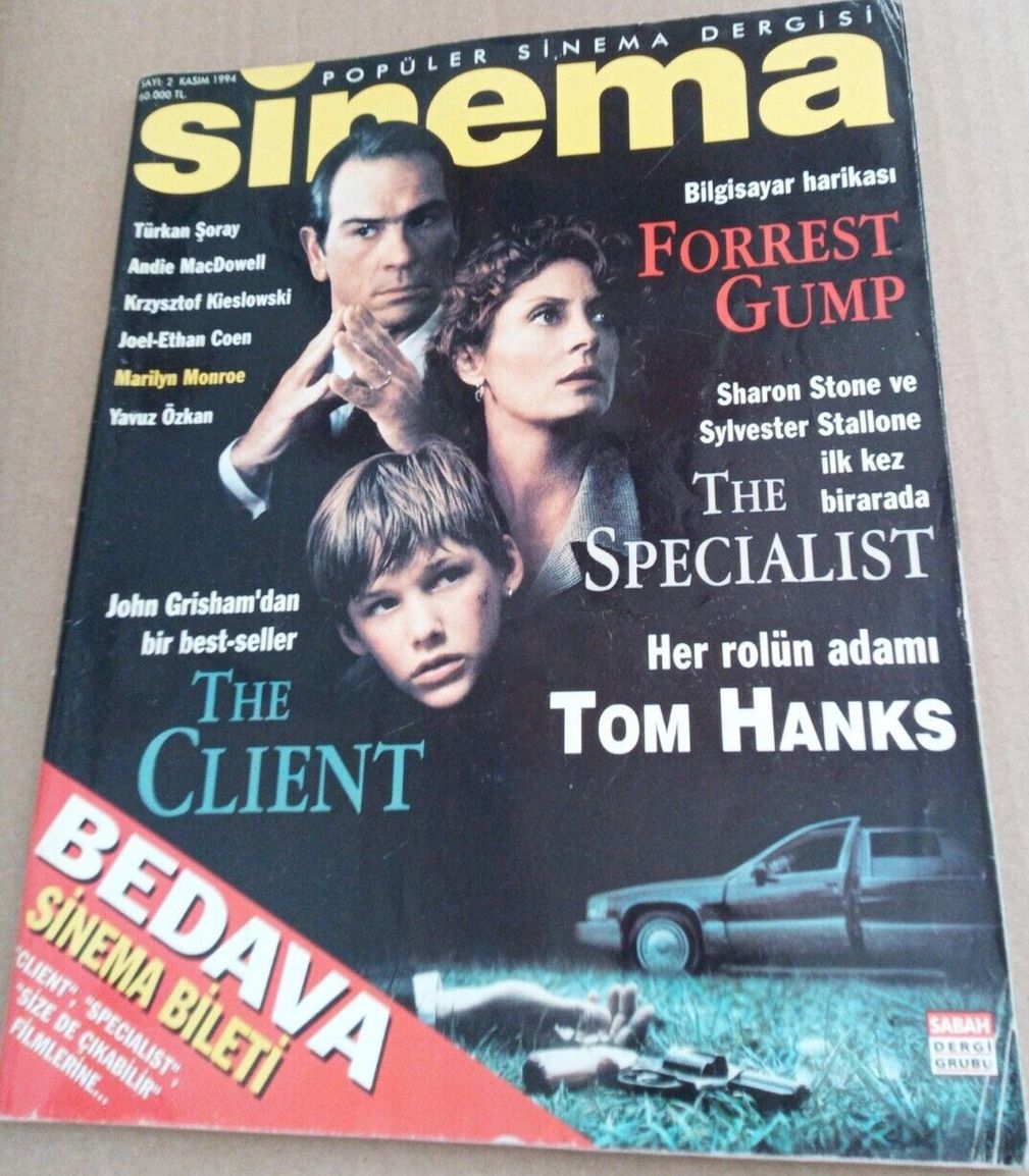 SINEMA magazine side cover Issue 2 November 1994