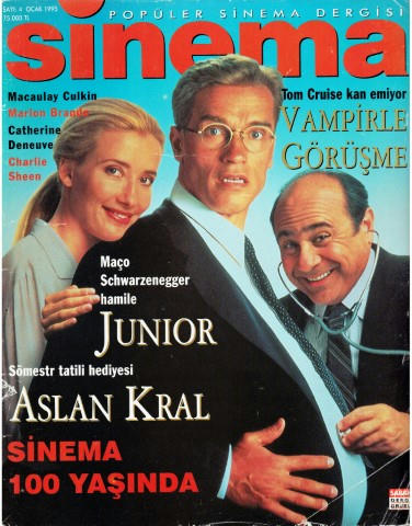 SINEMA magazine side cover Issue 4  January 1995
