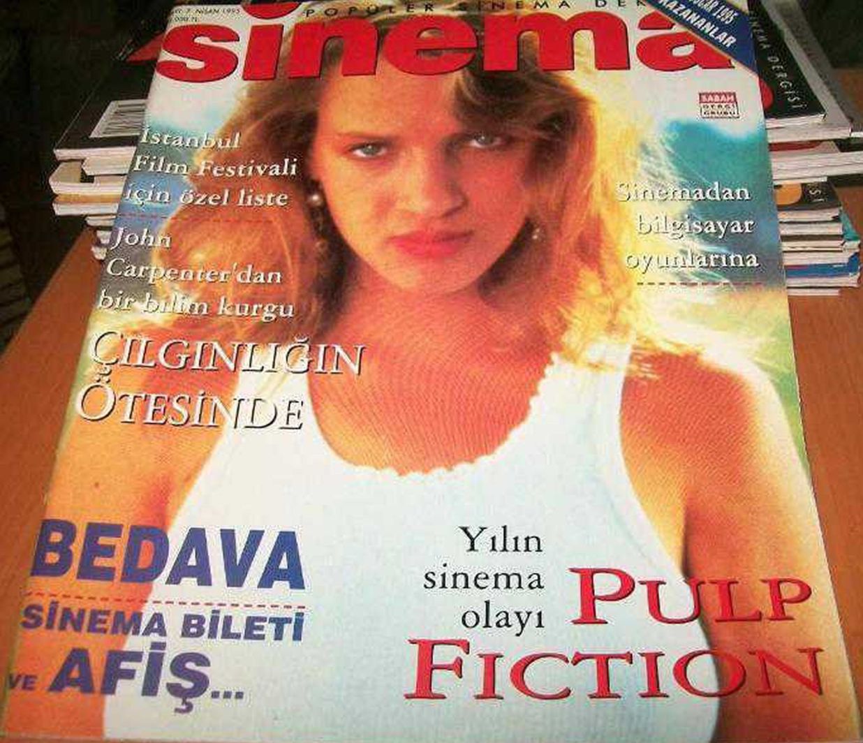 SINEMA magazine side cover Issue 7 April 1995