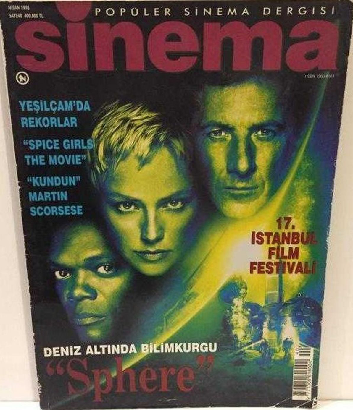 SINEMA magazine side cover Issue 40  April 1998
