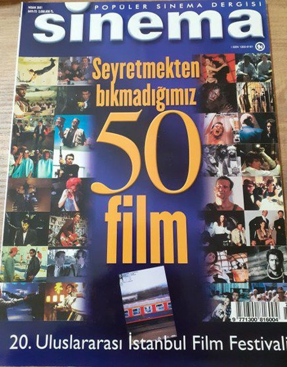 SINEMA magazine side cover Issue 73  April 2001