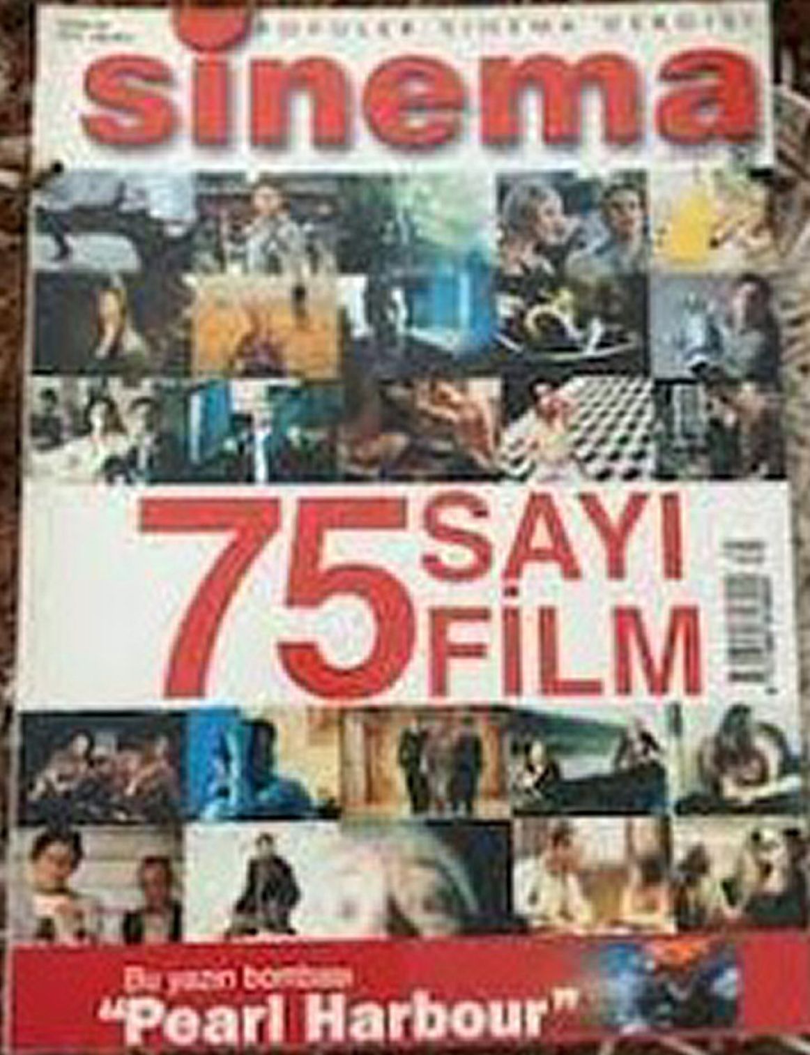 SINEMA magazine side cover Issue 75  June 2001