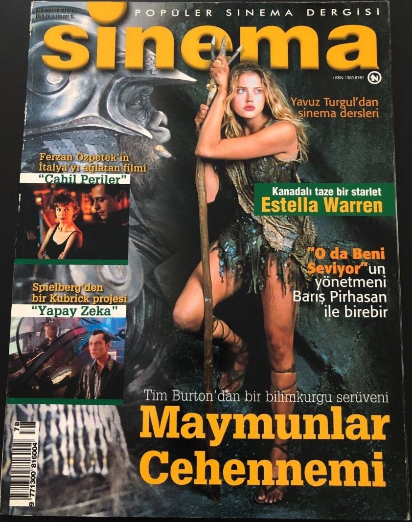 SINEMA magazine side cover Issue 78  October 2001