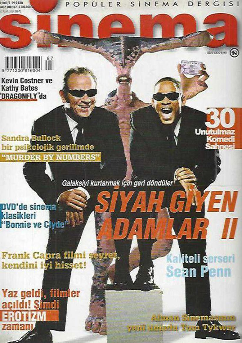 SINEMA magazine side cover Issue 87  July 2002