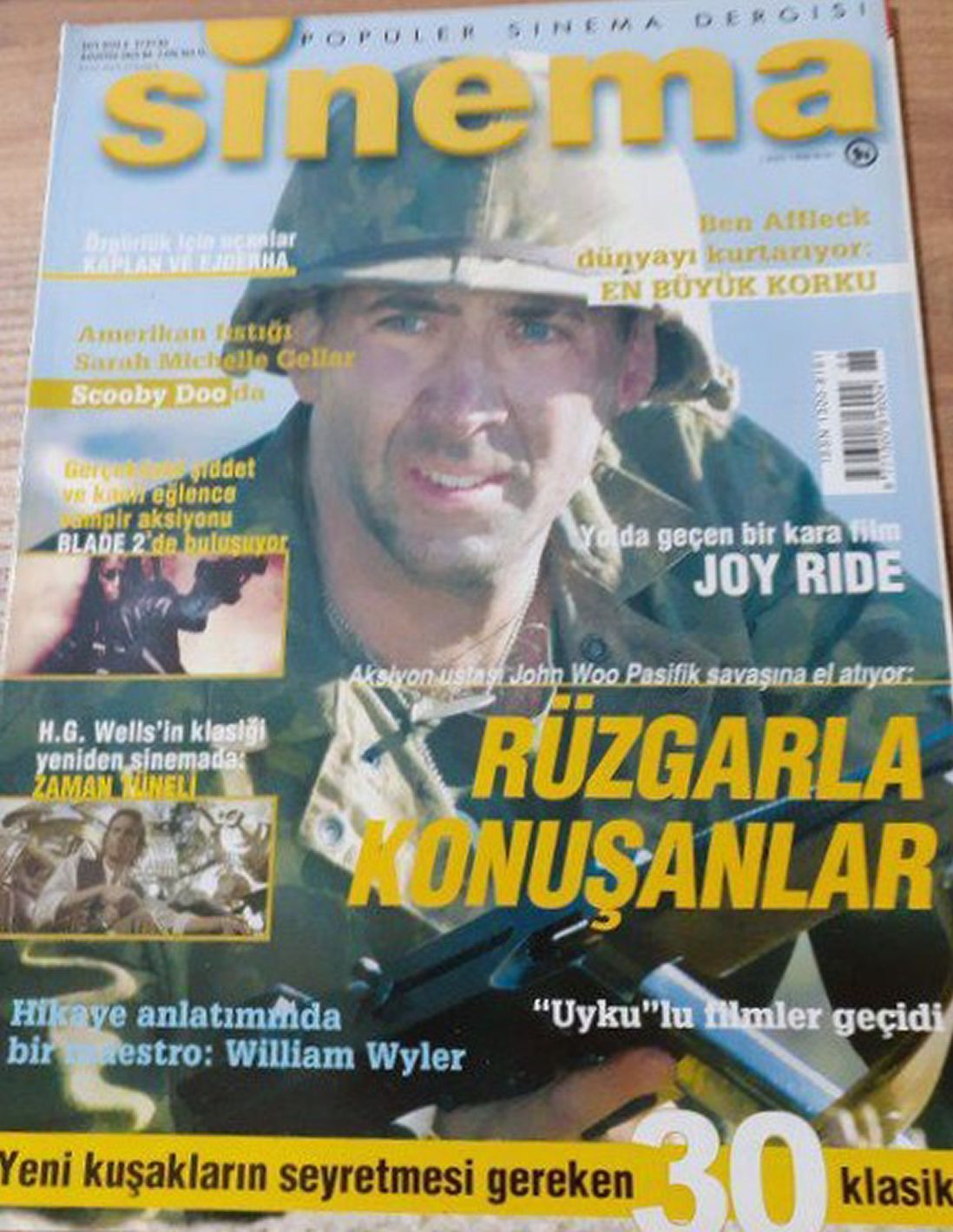 SINEMA magazine side cover Issue 88  August 2002