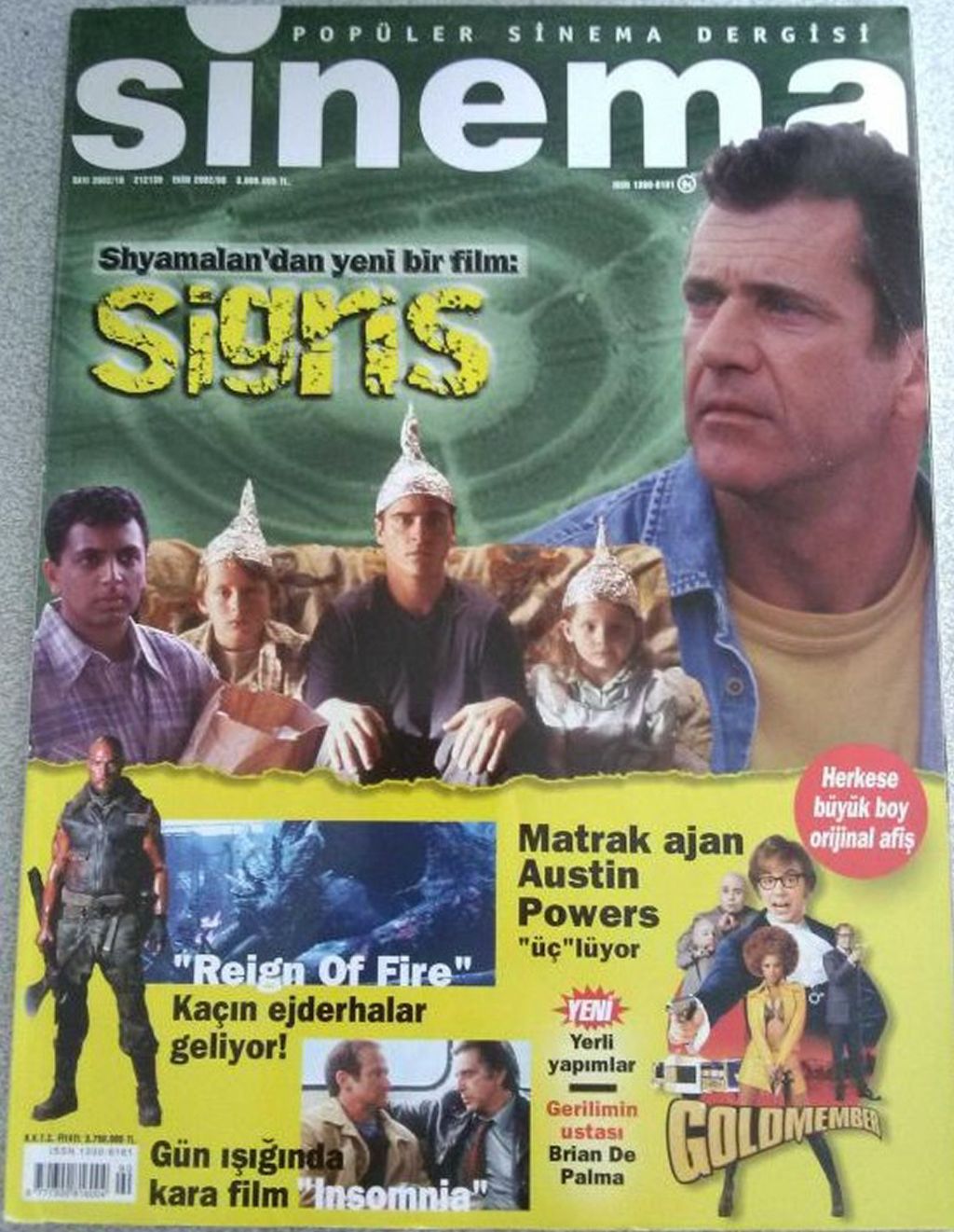 SINEMA magazine side cover Issue 90  October 2002
