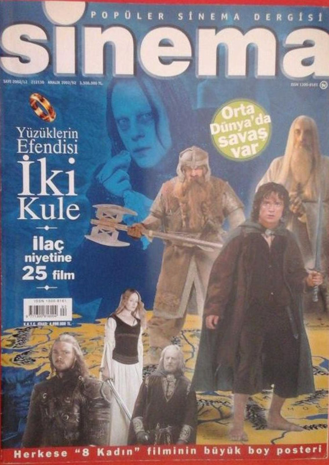 SINEMA magazine side cover Issue 92  December 2002