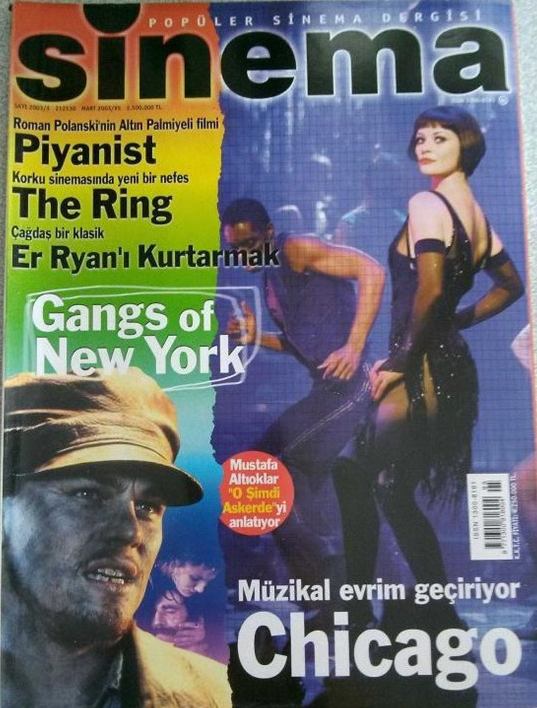 SINEMA magazine side cover Issue 95  March 2003