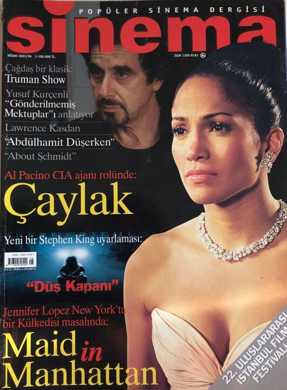 SINEMA magazine side cover Issue 96  April 2003