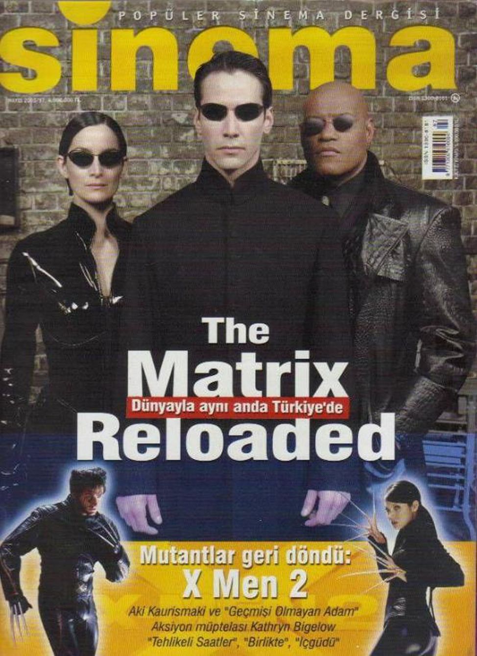 SINEMA magazine side cover Issue 97  May 2003