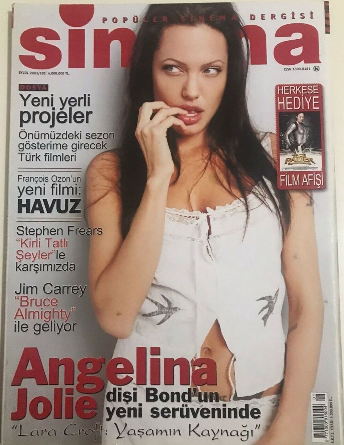 SINEMA magazine side cover Issue 101  September 2003