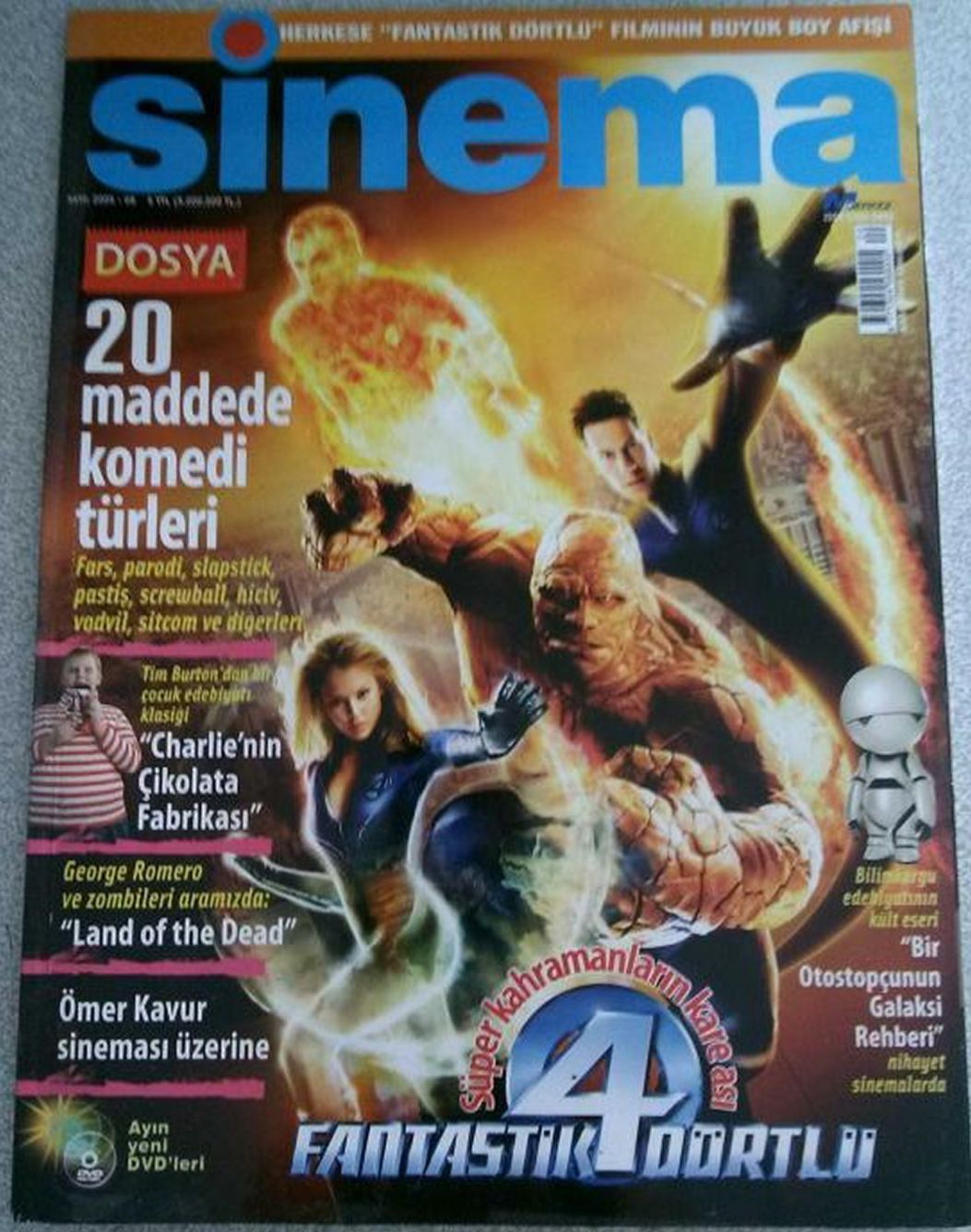 SINEMA magazine side cover  August 2005