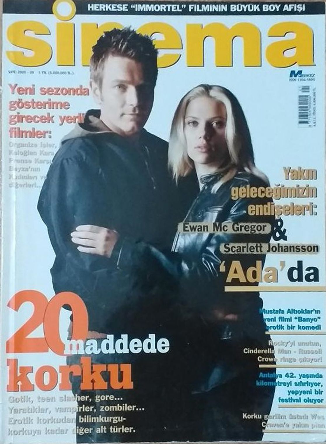 SINEMA magazine side cover  September 2005