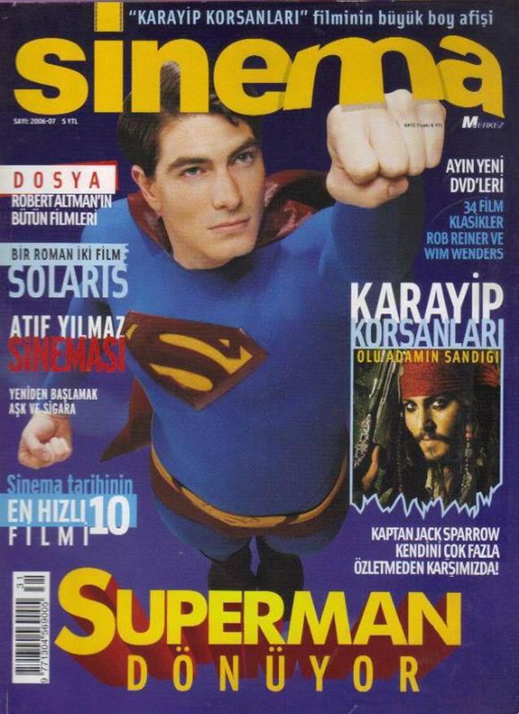 SINEMA magazine side cover  July 2006