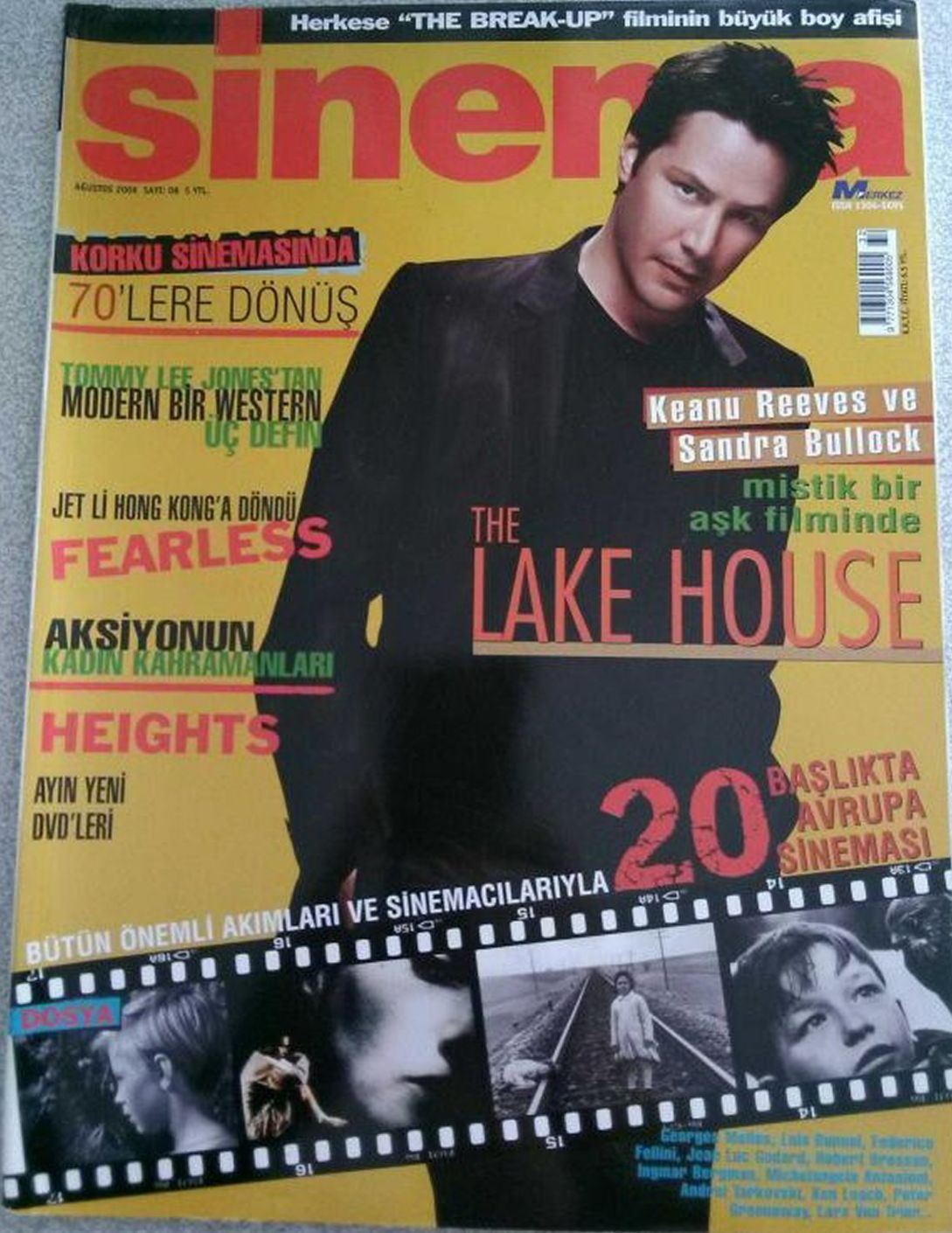 SINEMA magazine side cover  August 2006