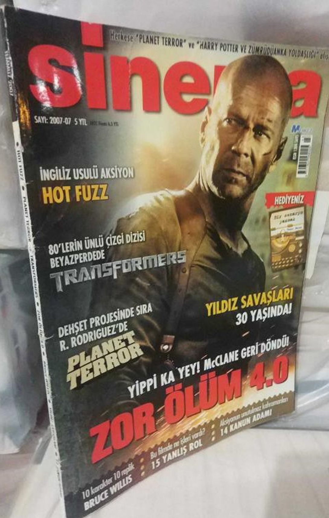 SINEMA magazine side cover  July 2007