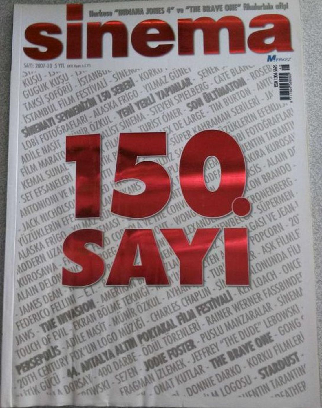 SINEMA magazine side cover Issue 150  October 2007