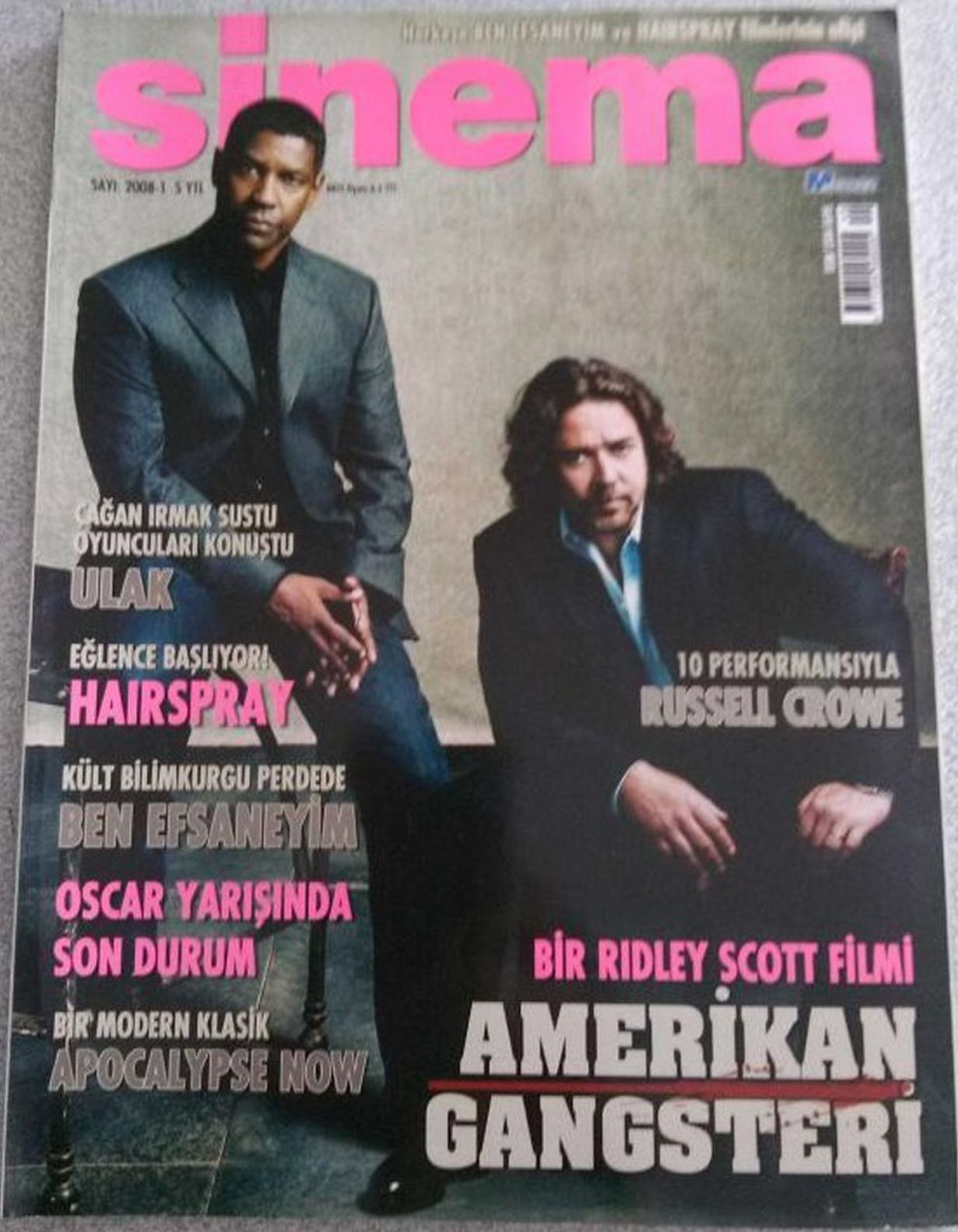 SINEMA magazine side cover  January 2008