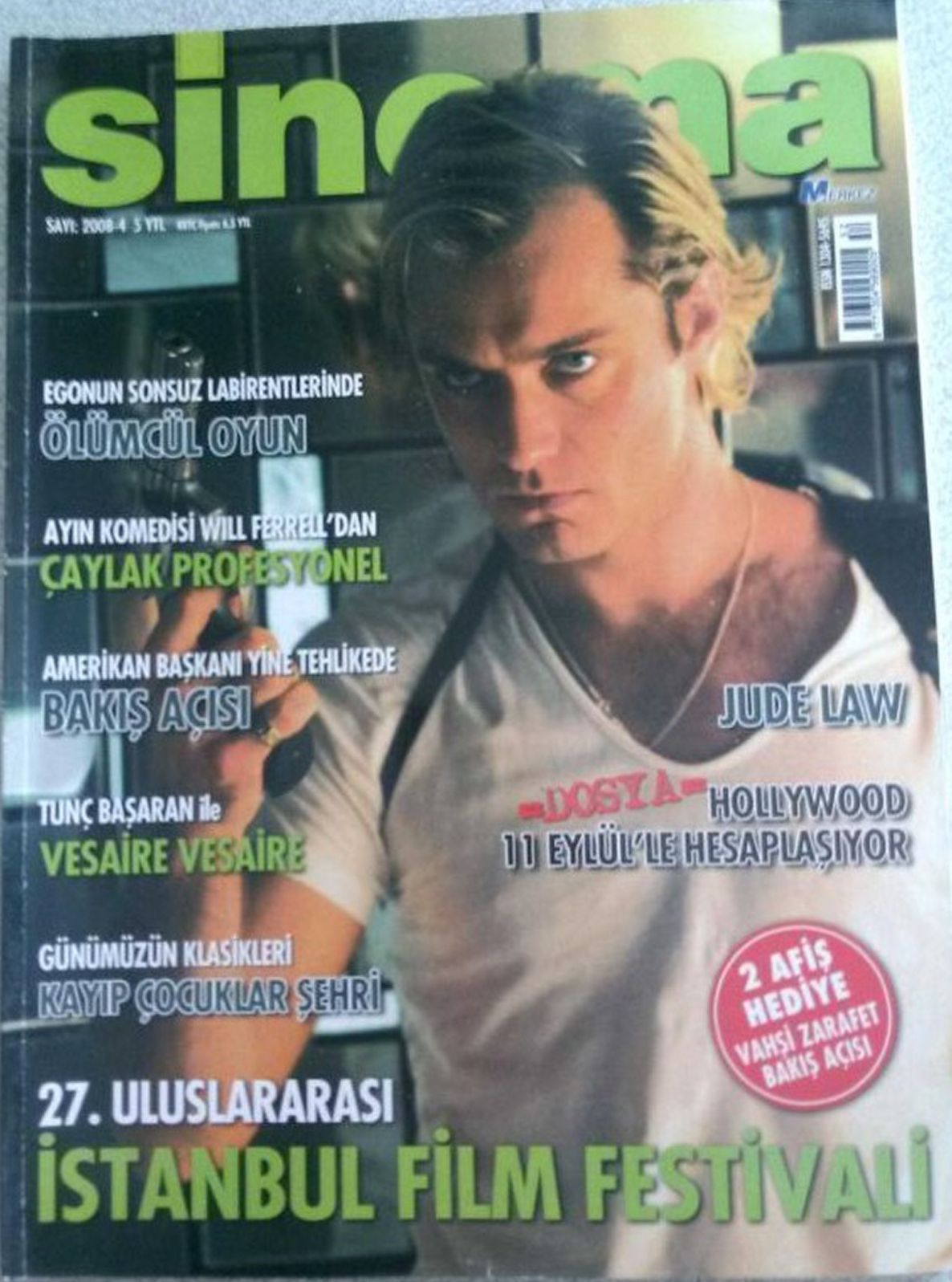 SINEMA magazine side cover  April 2008