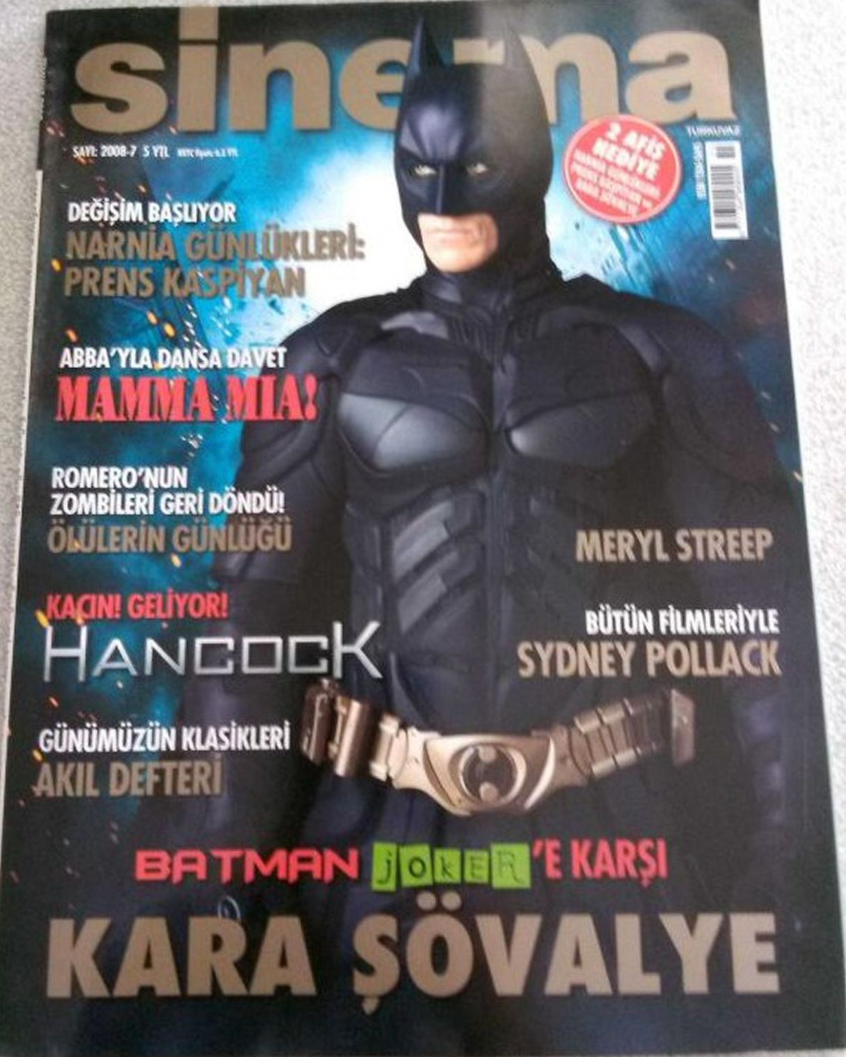 SINEMA magazine side cover  July 2008
