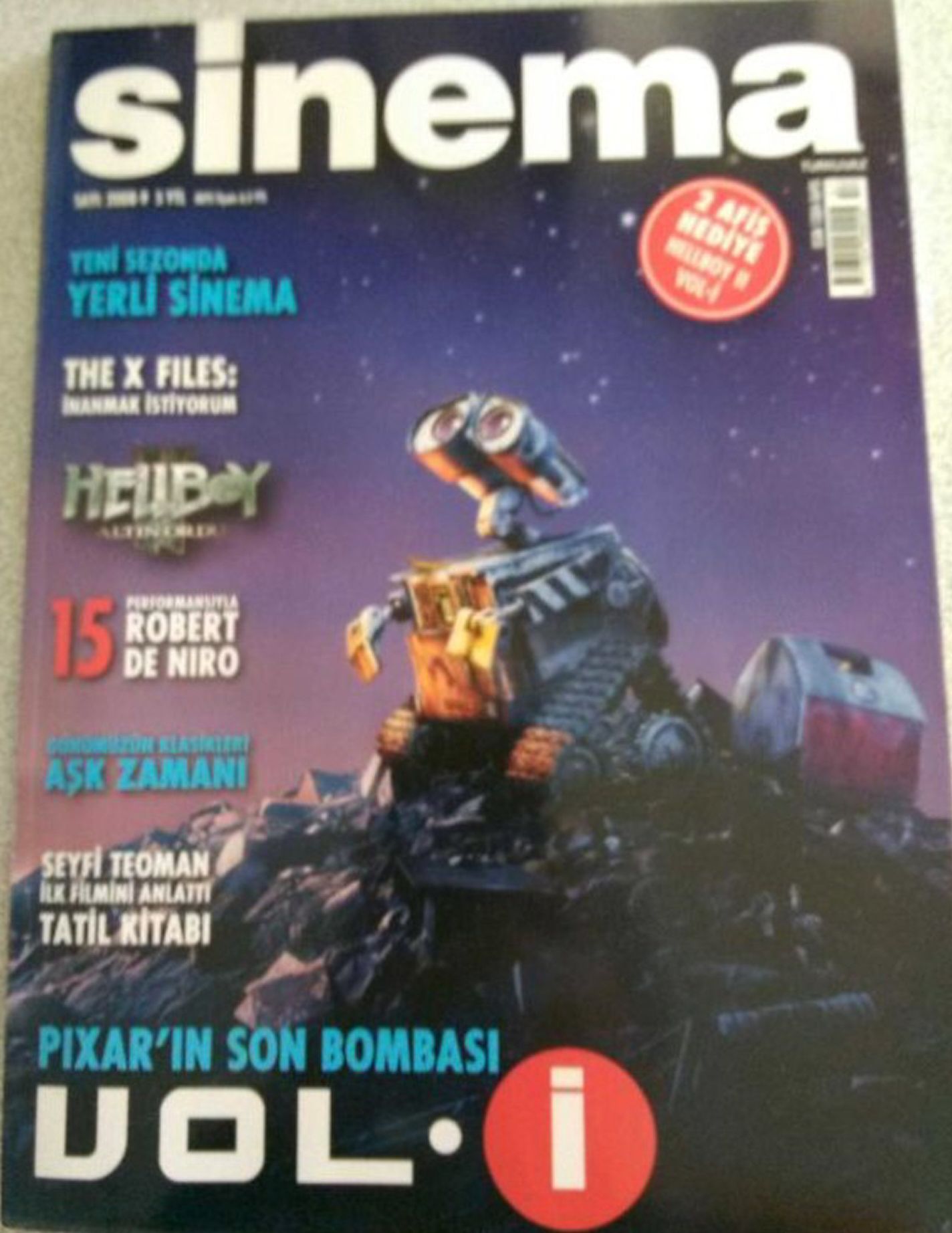 SINEMA magazine side cover  September 2008