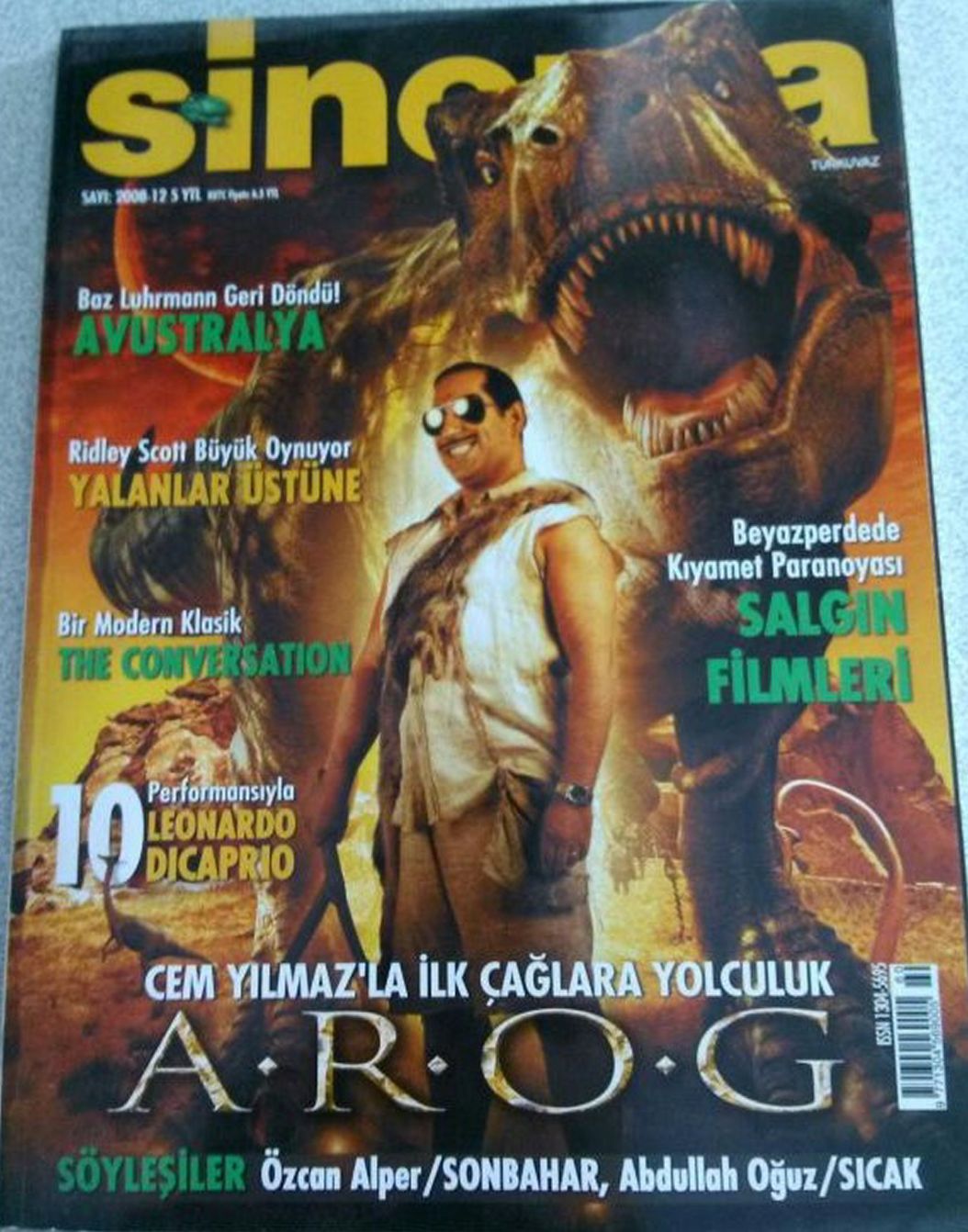 SINEMA magazine side cover  December 2008