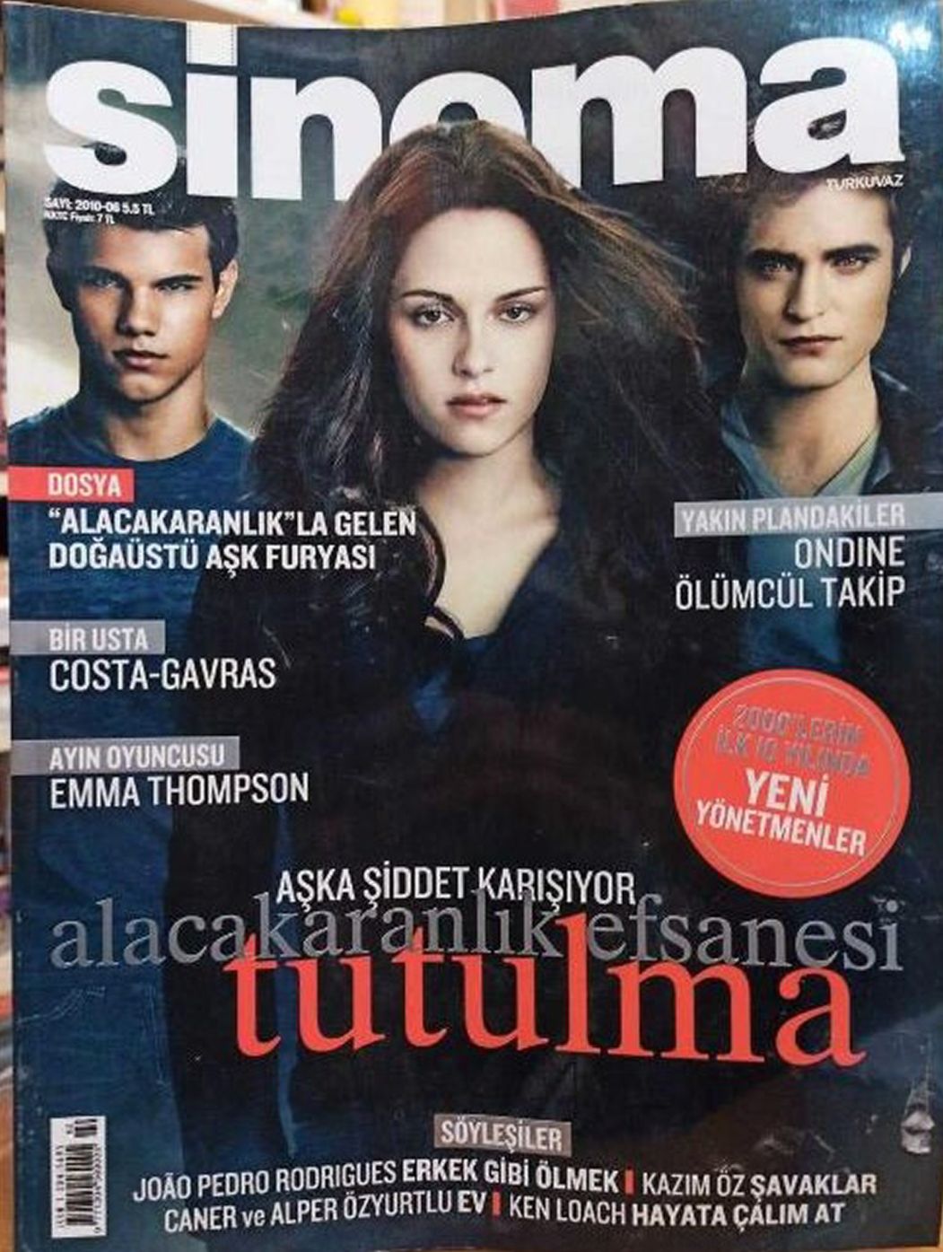 SINEMA magazine side cover  June 2010
