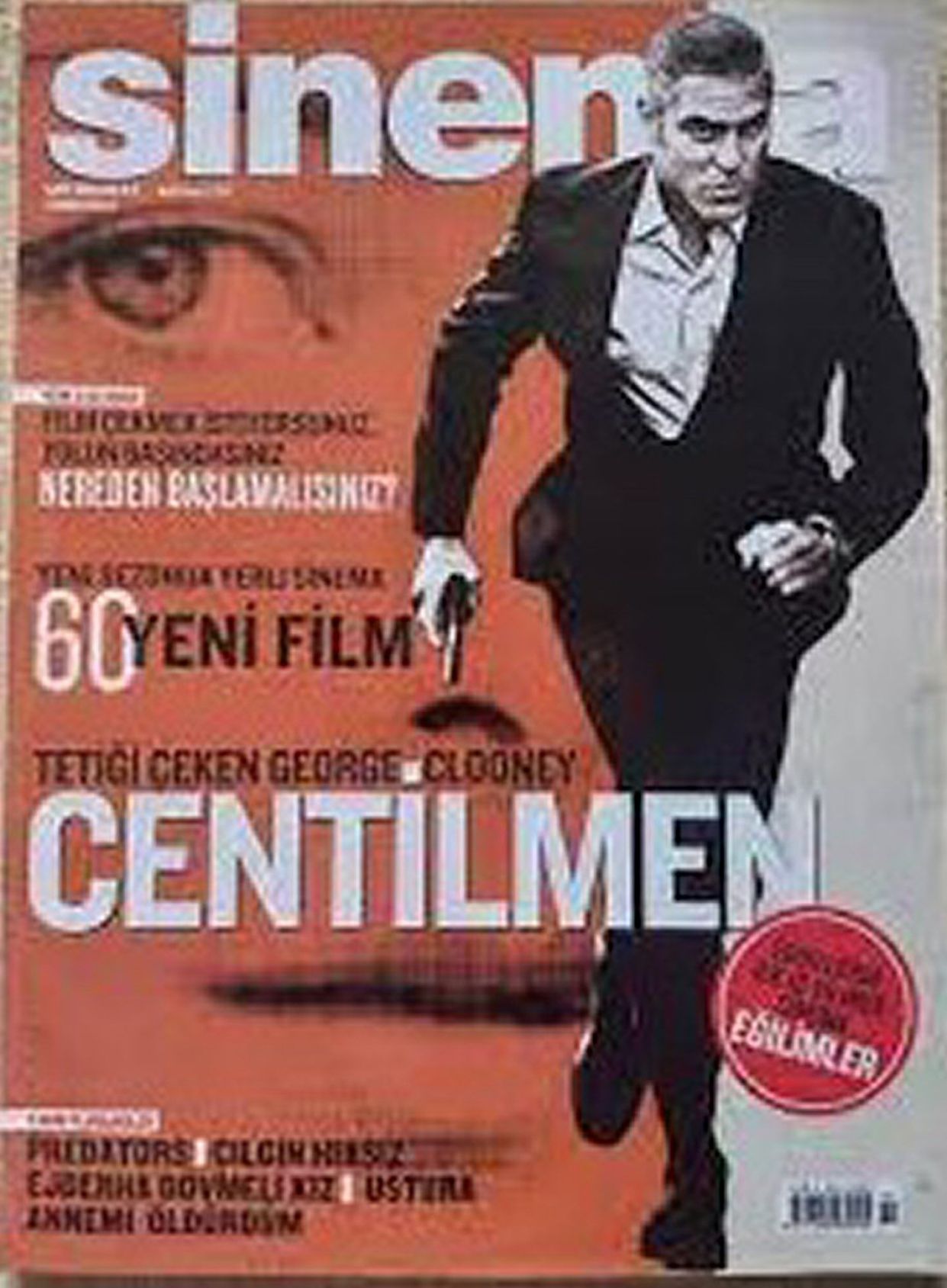 SINEMA magazine side cover  September 2010