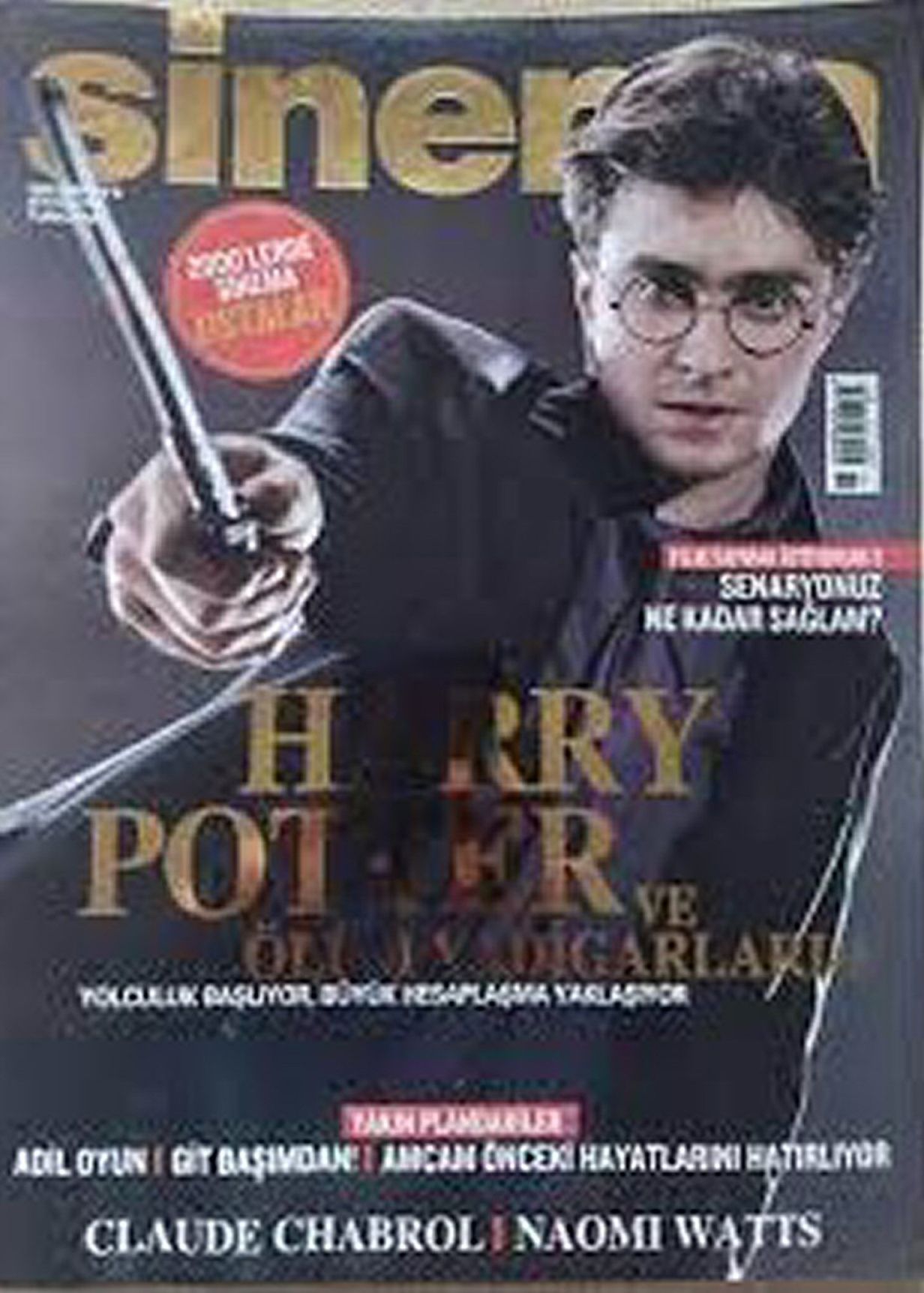 SINEMA magazine side cover  November 2010
