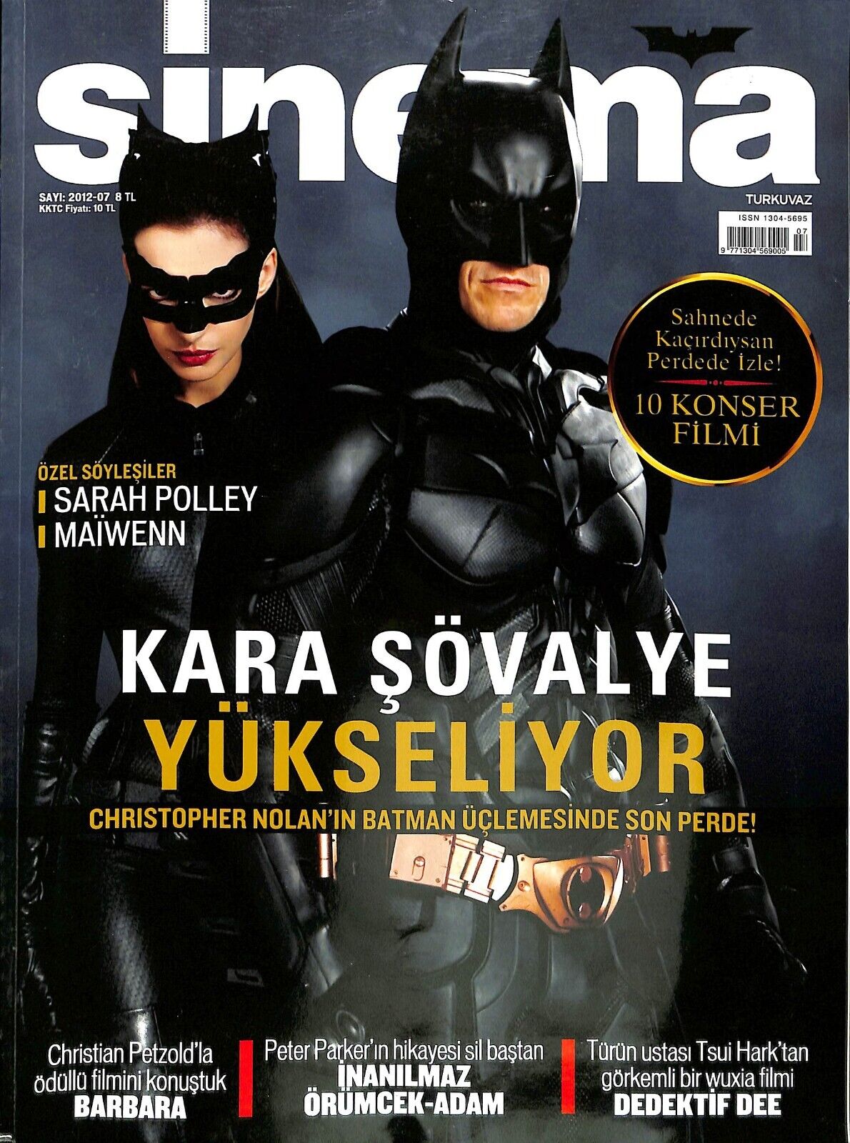SINEMA magazine side cover  July 2012