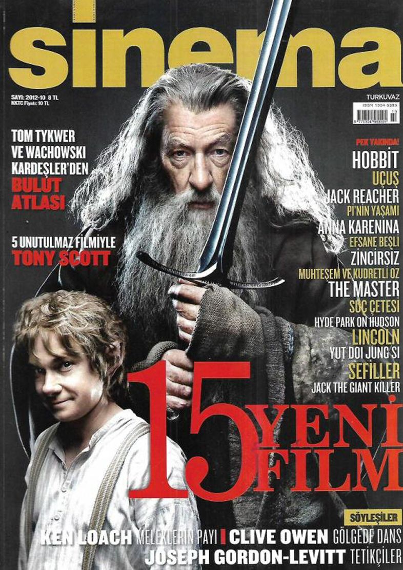 SINEMA magazine side cover  October 2012