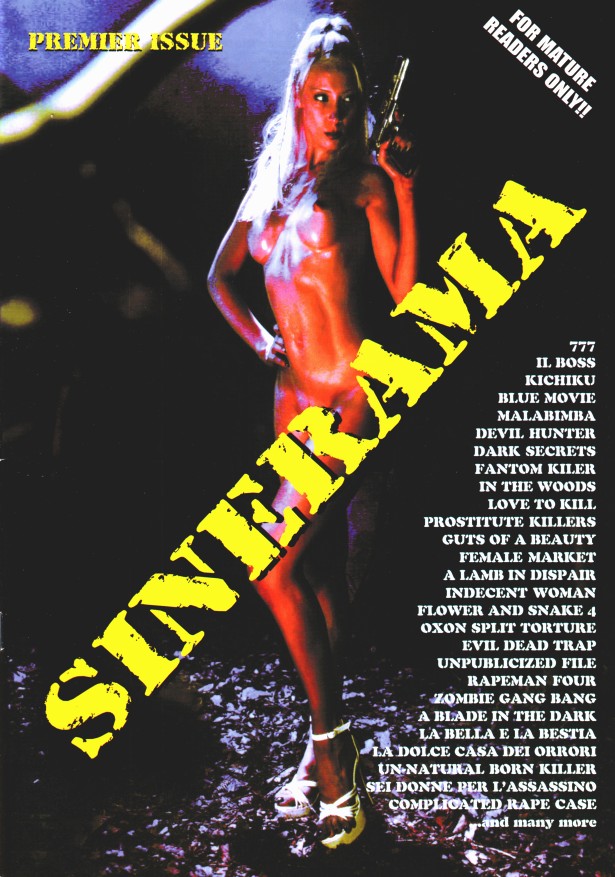 SINERAMA magazine side cover Issue 1 March 2000