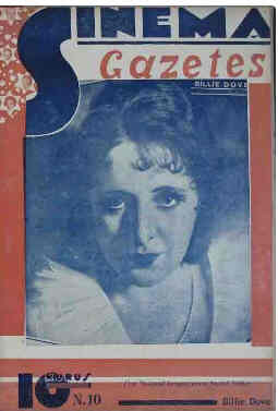 SINEMA GAZETESI magazine side cover Issue 10  1929
