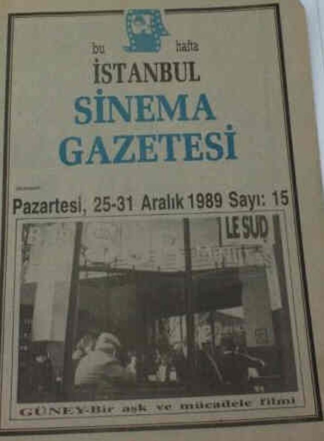 SINEMA GAZETESI (1990S) magazine side cover Issue 15 25 December 1989