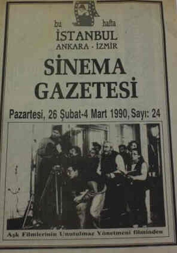 SINEMA GAZETESI (1990S) magazine side cover Issue 24 26 February 1990