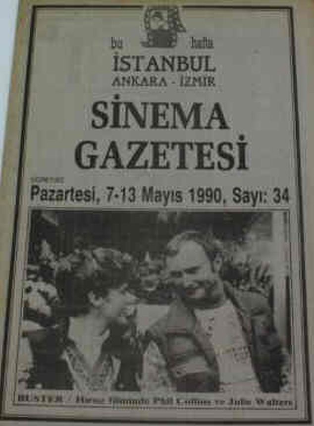 SINEMA GAZETESI (1990S) magazine side cover Issue 34 7 May 1990