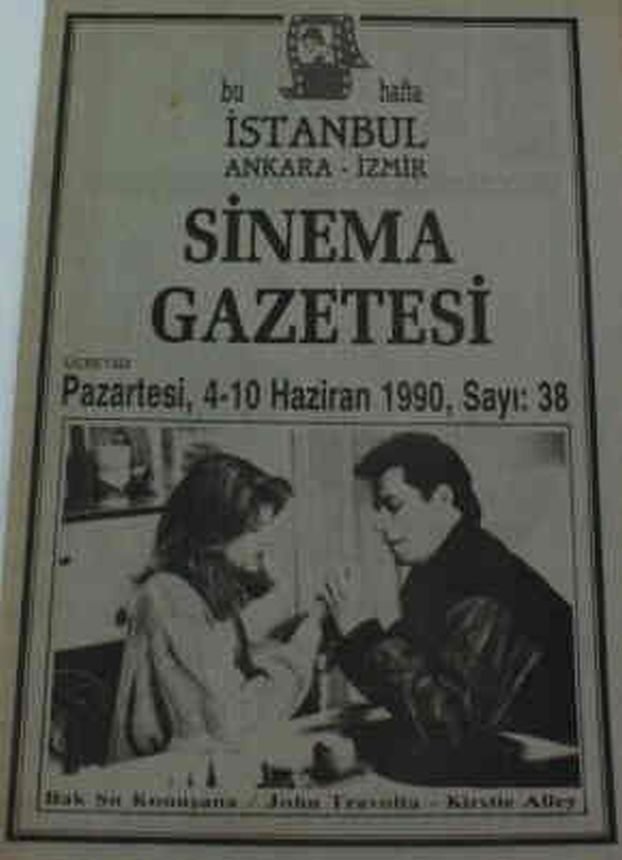 SINEMA GAZETESI (1990S) magazine side cover Issue 38 4 June 1990