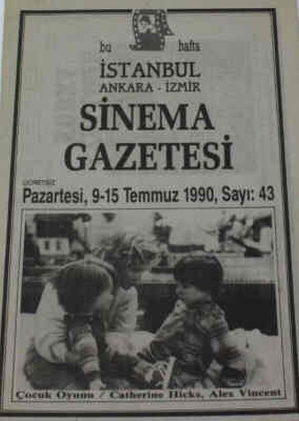SINEMA GAZETESI (1990S) magazine side cover Issue 43 9 July 1990