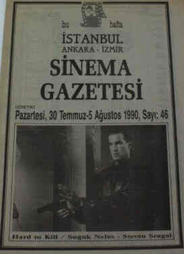 SINEMA GAZETESI (1990S) magazine side cover Issue 46 30 July 1990