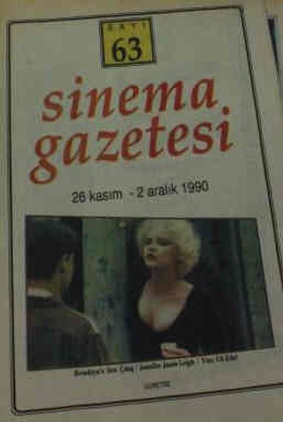 SINEMA GAZETESI (1990S) magazine side cover Issue 63 26 November 1990