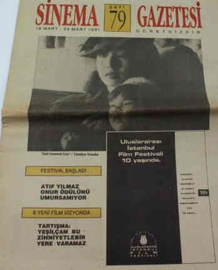 SINEMA GAZETESI (1990S) magazine side cover Issue 79 18 March 1991