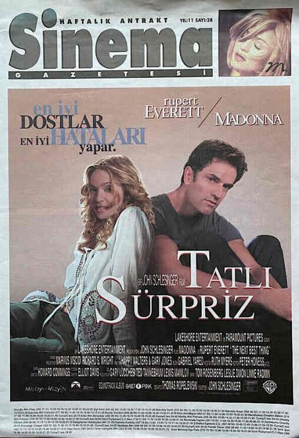 SINEMA GAZETESI (1990S) magazine side cover Issue 28 26 March 1990
