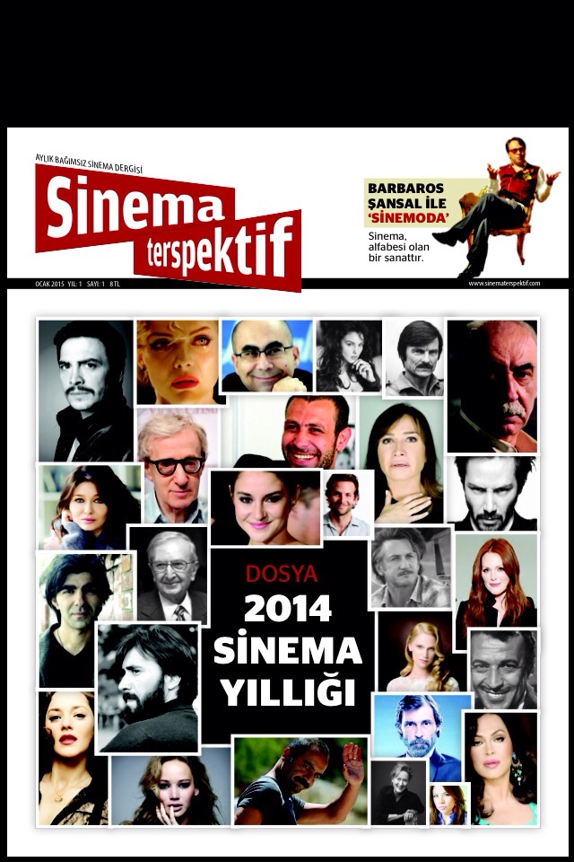 SINEMA TERSPEKTIF magazine side cover Issue 1 January 2015