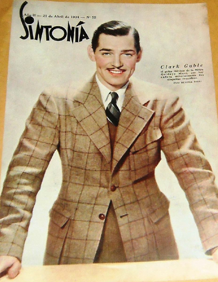 SINTONIA magazine side cover 21 April 1934
