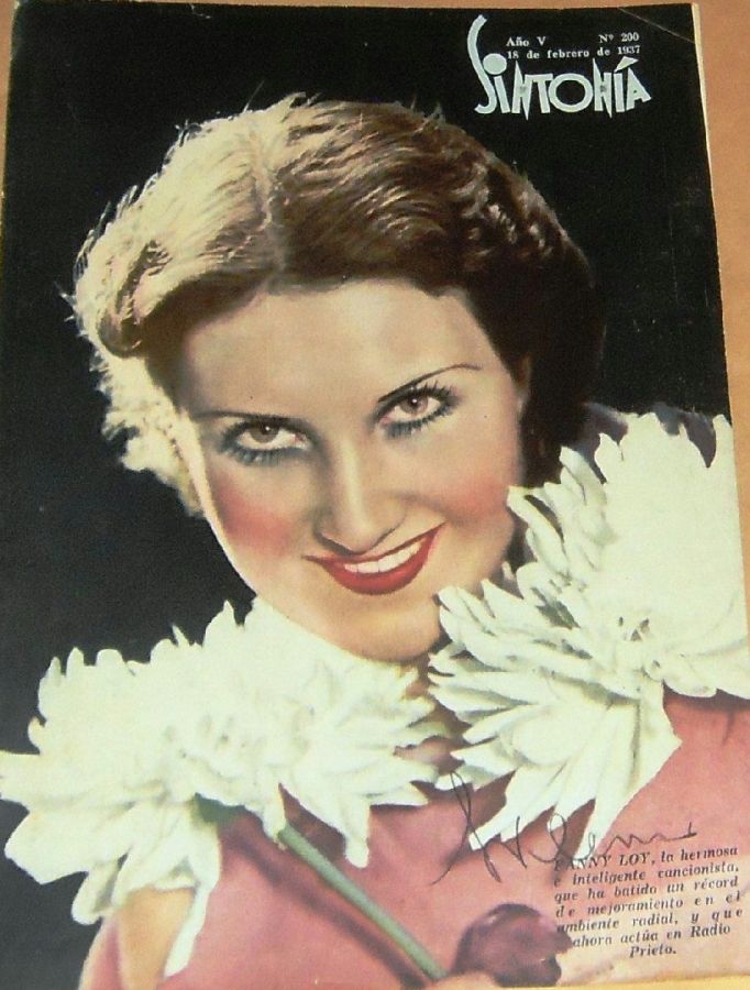 SINTONIA magazine side cover 18 February 1937